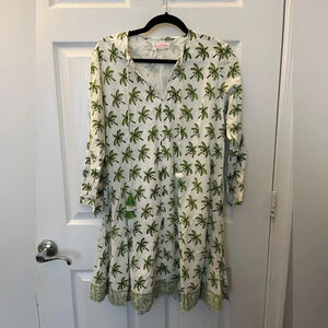 Mary Marshmallow palm tree dress